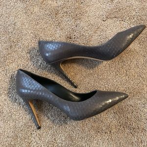 Casadei dark gray pumps